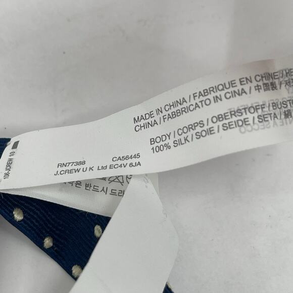 J.CREW CREWCUTS Bowtie Boys Toddler Navy Polka Dot One Size NWT Event Formal - Picture 5 of 9